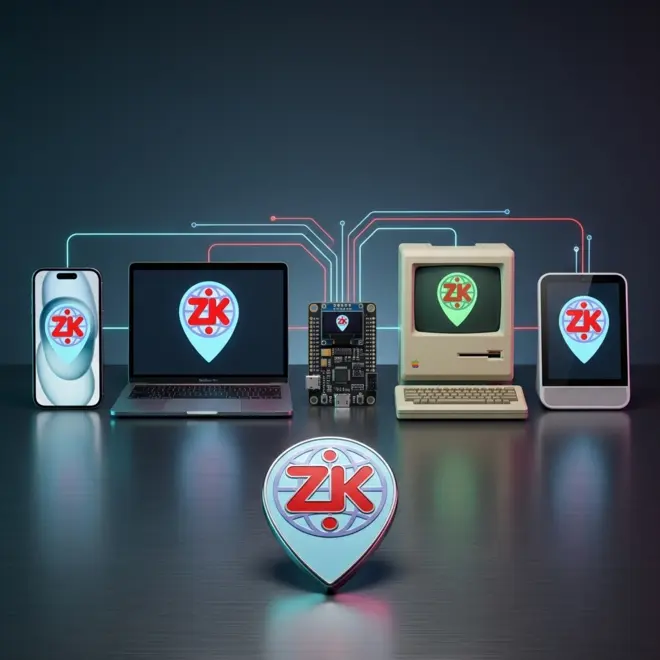 Devices from phone to retro computer sharing the same ZK pin